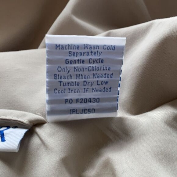 Blair Light Tan Cream Colored Coat Women XL Jacket Button Closure Polyester - Picture 4 of 7